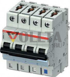 ABB Stotz-Kontakt S403M-K8NP, автоматический выключатель K,8A,NP,10kA,4P, втычной защищенный нейтральный проводник, 2CCS573103R8407