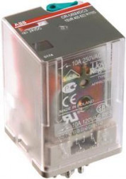 ABB Stotz-Kontakt CR-U024DC3, вставное интерфейсное реле 3We, A1-A2=24VDC, 250V/10A, 1SVR405622R1000