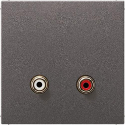 Система мультимедийной связи Jung MAAL1021AN Cinch Audio, серия LS, антрацит (крашеный алюминий)