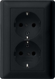 Gira 0783005 SCHUKO 2-контактная полная система, 55-контактная розетка SCHUKO