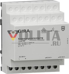 Gira 102400 Блок питания AC 24 В 1 А KNX REG