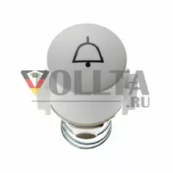 Berker 1227 Serie1930 Tasterknopf c символом  звонок цвет:полярная белизна, тон:глянец