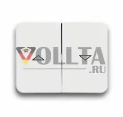 Busch-Jaeger 1785JA-24 Alpha переключатель для жалюзи/кнопка клавиша коромысловый выключатель, белый, тон: матовый