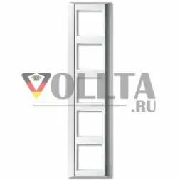 Jung AP585ALWW A plus рамка пятерная цвет: алюминевый