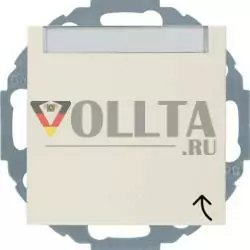 Berker 47468982 Розетка SCHUKO с откидной крышкой и полем для надписи белая, глянцевая Berker S.1