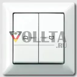 Jung AS590-5KO5PWW AS500 KNX двойная кнопка полная плата цвет: альпийский белый