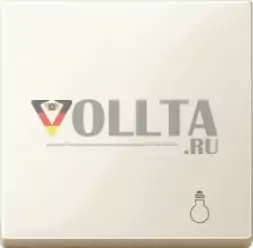 Schneider серия: Merten MEG3302-0344 System M выключатель/кнопка, клавиша крышка, c символом свет, цвет: кремово-белый, тон:глянец