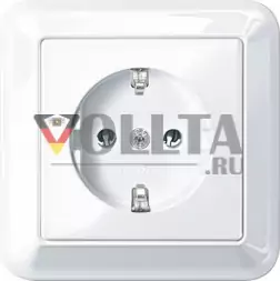 Schneider серия: Merten MEG2401-1225 Atelier-M SCHUKO-розетка 16А, цвет:белый, тон:глянец