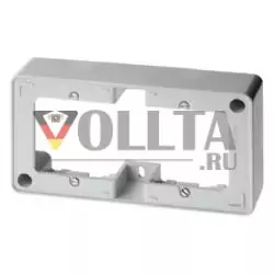 Berker 10300069 Рамка для поверхностного монтажа, 2-сторонняя, полярно-белый, глянцевыйНакладной монтаж, аксессуары