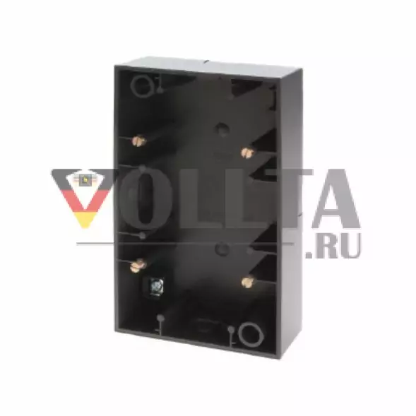 Berker 10421606 накладной корпус двойная,   вертикальная, цвет:антрацит, тон: матовый