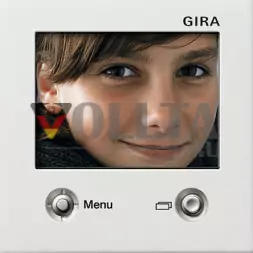 Gira 1286112 Ширококлавишный выключатель TFT-Цветной дисплей,цвет:чисто белый, тон:глянец