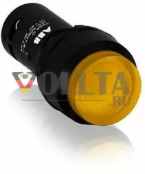 ABB Stotz-Kontakt CP3-13Y-10, компактная кнопка со светодиодной подсветкой 1S желтая с высоким сенсорным экраном.. Светодиод 230 В переменного/постоянного тока, 1SFA619102R1313