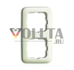 Рамка крышки Busch-Jaeger 2512-212, 2-сторонняя рамка белая