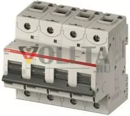 ABB Stotz-Kontakt S804U-Z10, высокопроизводительный автоматический выключатель, 10A, Z, 240VAC=Icu 50kA, 4P, UL 489, 2CCS864017R0105