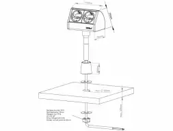 EVOline T-Dock / 2 розетки / крышки черные
