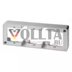 Berker 10310069 Рамка для поверхностного монтажа, 3-х полосная, полярно-белая, глянцеваяНакладной монтаж, аксессуары