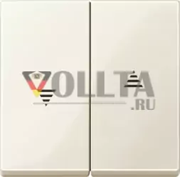 Schneider серия: Merten 432444 System M Кнопка выключатель для рольставней, крышка, цвет: кремово-белый, тон:глянец