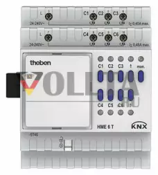 Theben 4930245 HME6T KNX шестерной актор для обогревателя, MIX2 расширение