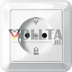 Schneider серия: Merten MEG2300-1219 Atelier-M SCHUKO-розетка 16А, цвет:полярная белизна, тон:глянец