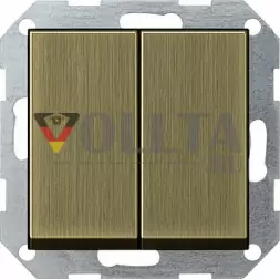 Gira 0125603 System55 Клавишный переключатель 10А, серийный выключатель цвет:бронза