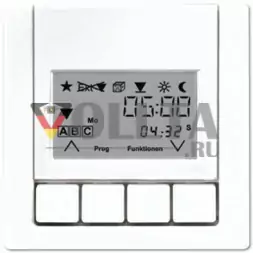 Jung LS5232TS3WW LS990 Реле времени универсальный, крышка, цвет: альпийский белый