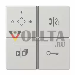 Jung TKISLS914TSLG LS990 TKM клавишный блок Audio комфорт цвет: светло серый