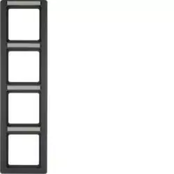 Berker 10146016 рамка с этикеткой антрацитовый цвет, включая Berker Q.1