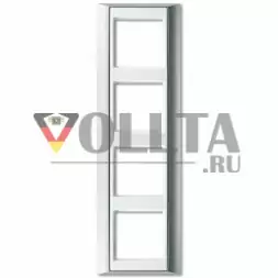 Jung AP584ALWW A plus рамка четверная цвет: алюминевый
