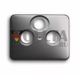 Busch-Jaeger 1743-03-20-101 Alpha Антенная розетка крышка, цвет: платина