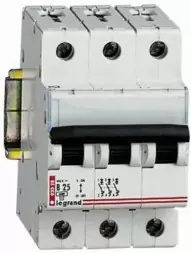 Legrand 003322 Автоматический выключатель B 3х полюсный 6А