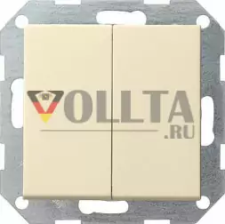 Gira 012801 System55 Клавишный переключатель 10А, переключатель/выключатель цвет: кремово-белый, тон:глянец