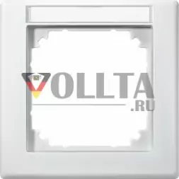 Schneider серия: Merten 474119 M-Smart рамка 1-я, цвет:полярная белизна, тон: матовый