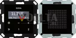 Gira 228005 System55 встроенный, внутренний-Radio RDS цвет: черный