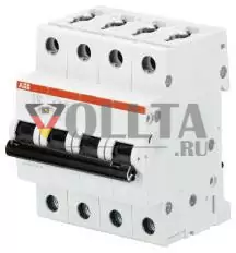 ABB Stotz-Kontakt S204-C6, автоматический выключатель C-Char., 6 кА, 6 А, 4П, 2CDS254001R0064
