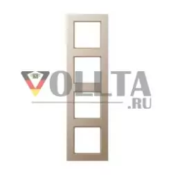 Рама Jung AC584CH 4-х сторонняя, вертикальный и горизонтальный монтаж, A CREATION, цвет шампанского