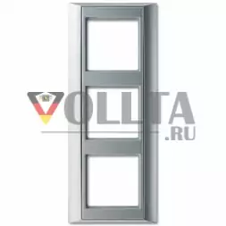 Jung AP583AL A plus рамка,3 группы, цвет: алюминевый