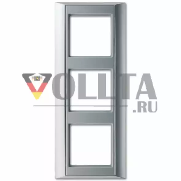Jung AP583AL A plus рамка,3 группы, цвет: алюминевый