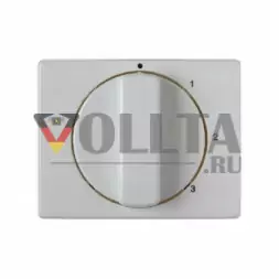 Berker 10870069 Arsys Накладка с ручкой для трехступенчатого переключателя, с положением 0 цвет:полярная белизна, тон:глянец