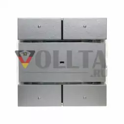 Berker 75162683 B3,B7,S1 двойная,  цвет: алюминевый, тон: матовый