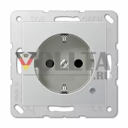 Jung A520KOAL A500 SCHUKO-розетка 16А, цвет: алюминевый