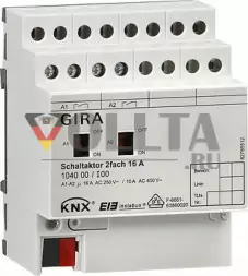 Gira 104000 переключатель  двойной