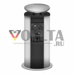 Руководство по кабелю порта EVOline / серебристый / 1 выдвижная розетка