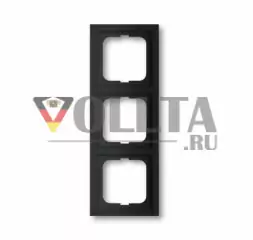 Busch-Jaeger 1723-885K Future linear, рамка,3 группы, для матово черного