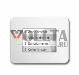Busch-Jaeger 6730-24G    Alpha LED-Дисплей  WaveLINE цвет: алебастр