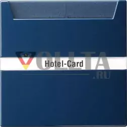 Gira 014046 S-Color Выключатель карточный для отелей,клавиша 10А, цвет: голубой, тон:глянец