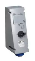 ABB Stotz-Kontakt 416MPR9W, розетка настенная переключаемая, 16 A 9h, IP67, 3P+N+E, с FI 30 мА, 2CMA168077R1000