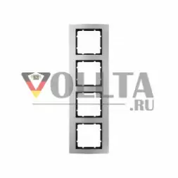 Berker 10143004 B3 рамка четверная цвет: алюминевый