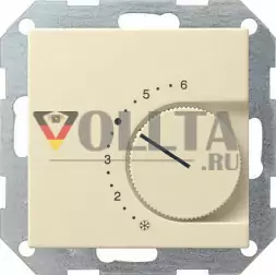 Gira 039001 System55 Регулятор температуры помещения,  цвет: кремово-белый, тон:глянец