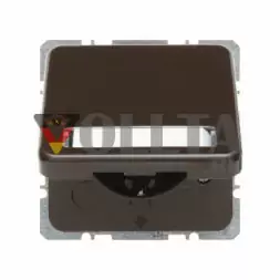 Berker 471901 WG UP SCHUKO-розетка  16А, цвет:коричневый, тон:глянец