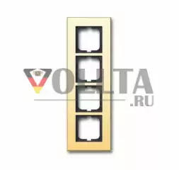 Busch-Jaeger 1724-823-101 Carat рамка четверная цвет:золотой
